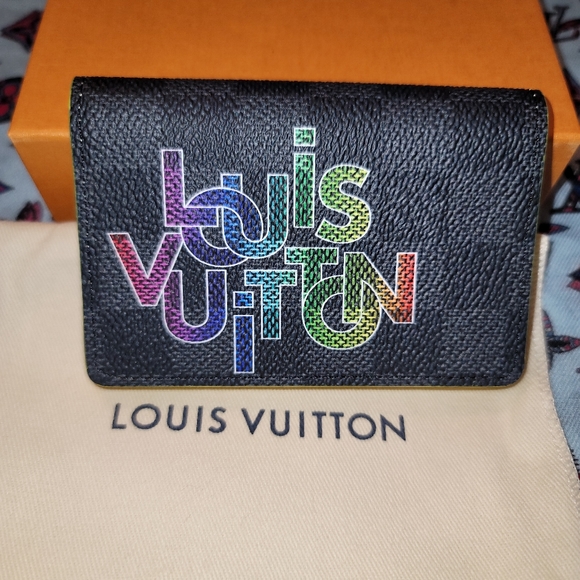 Virgil Abloh Pocket Organizer Louis Vuitton Signature Damier Graphite Black - Picture 4 of 14